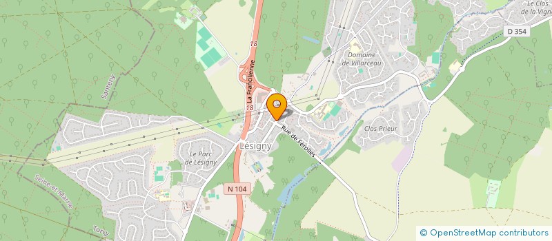 localisation de l'entreprise CHACUN SON STYLE  LESIGNY