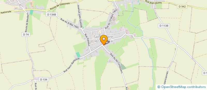 localisation de l'entreprise CHACUN SON STYLE  SAINT-HILAIRE-LEZ-CAMBRAI