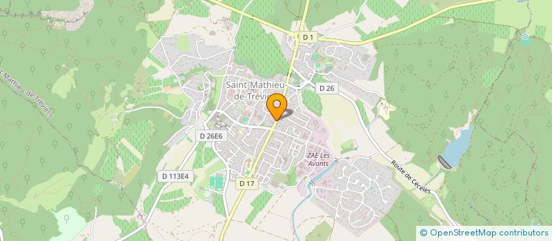 localisation de l'entreprise CHADAN  SAINT-MATHIEU-DE-TREVIERS