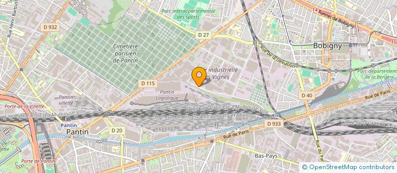localisation de l'entreprise CHADAPAUX  BOBIGNY
