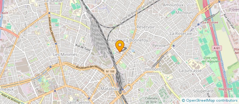 localisation de l'entreprise CHADE à TOULOUSE