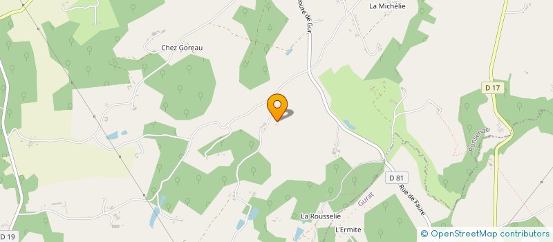 localisation de l'entreprise CHADE  RONSENAC