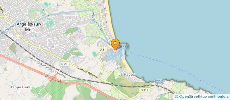 localisation de l'entreprise CHADEB à ARGELES-SUR-MER