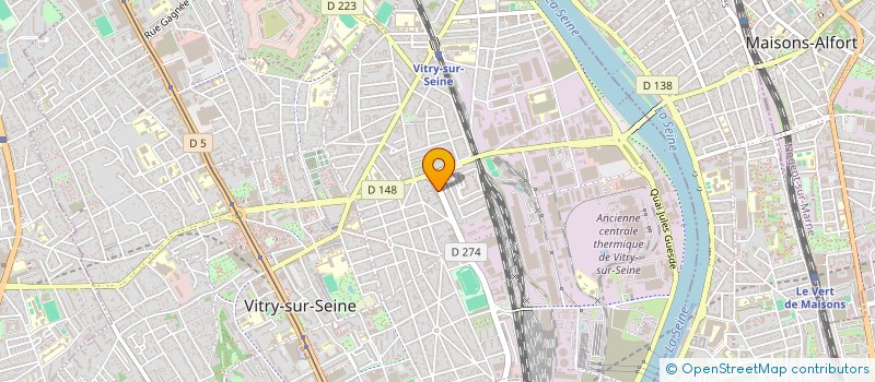 localisation de l'entreprise CHADEN COIFFURE  VITRY-SUR-SEINE