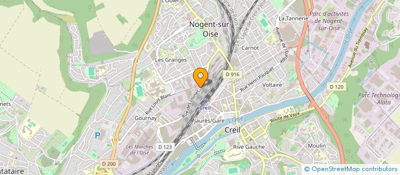localisation de l'entreprise CHADI EMBALLAGE à CREIL