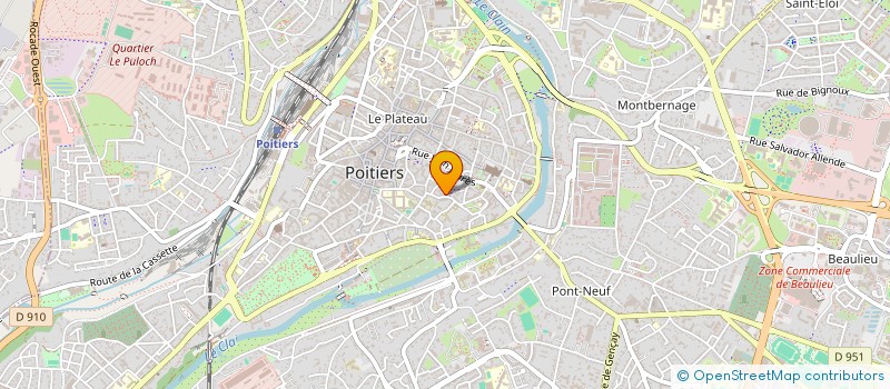 localisation de l'entreprise CHADILEX  POITIERS