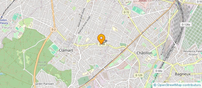 localisation de l'entreprise CHADIS à CHATILLON