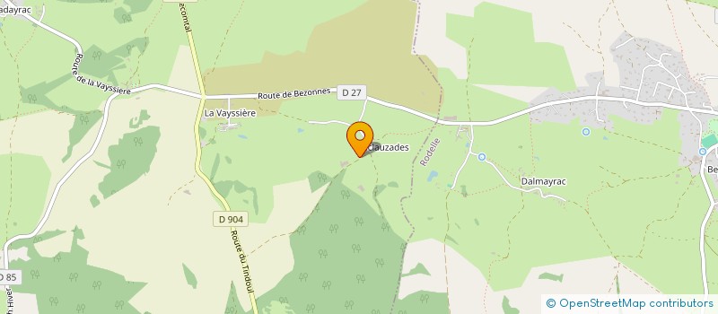 localisation de l'entreprise CHADO  SALLES-LA-SOURCE