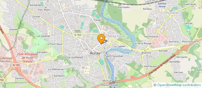 localisation de l'entreprise CHADO à AURAY