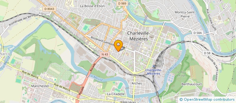 localisation de l'entreprise CHADOC à CHARLEVILLE-MEZIERES