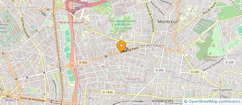 localisation de l'entreprise CHADOK MONTREUIL à MONTREUIL