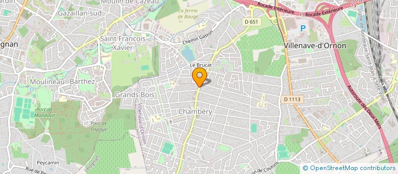 localisation de l'entreprise CHADOUTEAU HANSELER  VILLENAVE-D'ORNON