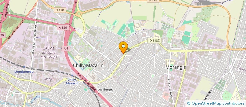 localisation de l'entreprise CHADYNE & ZAYANE à CHILLY-MAZARIN