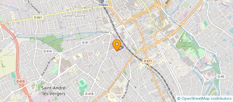 localisation de l'entreprise CHAFFARD GRAVEY  SAINT-ANDRE-LES-VERGERS