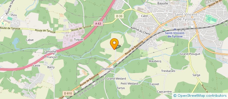 localisation de l'entreprise CHAFOUINE EDITIONS  SAINT-VINCENT-DE-TYROSSE