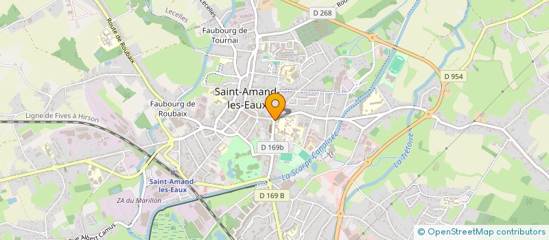 localisation de l'entreprise CHAFRE IMMO  SAINT-AMAND-LES-EAUX