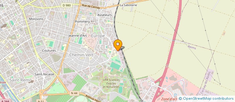 localisation de l'entreprise CHAGA  REIMS