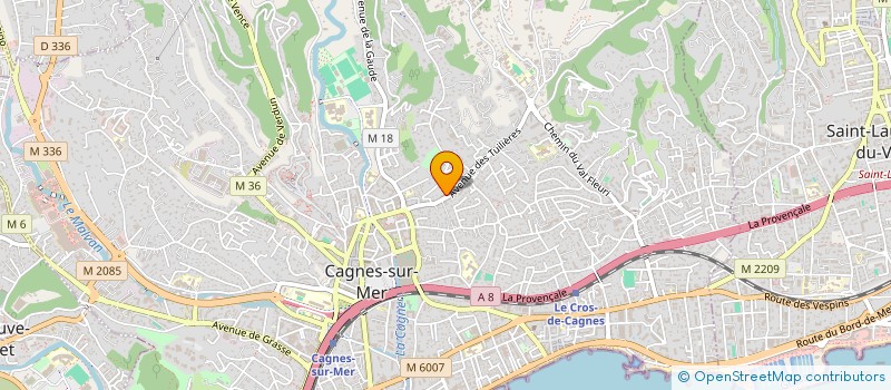 localisation de l'entreprise CHAGA à CAGNES-SUR-MER