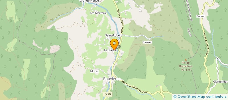 localisation de l'entreprise CHAGNARD BATIMENT  BOUVIERES