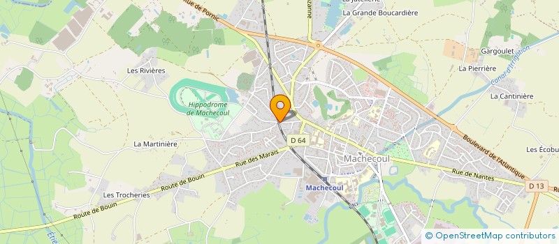 localisation de l'entreprise CHAGNAS ET ASSOCIES à MACHECOUL-SAINT-MEME