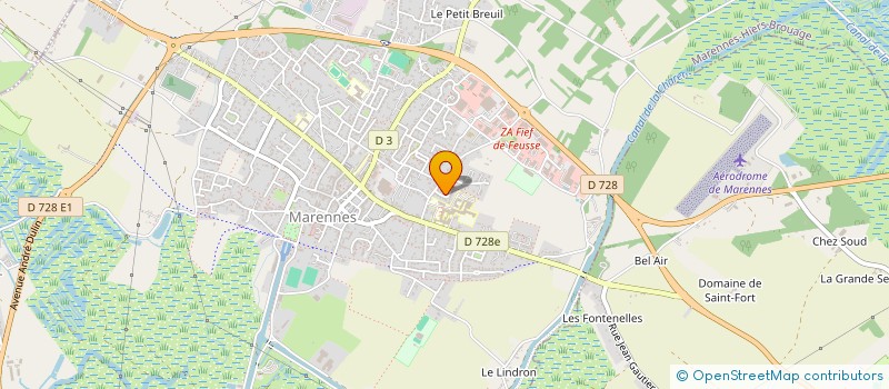 localisation de l'entreprise CHAGNEAUD  SAINT-JUST-LUZAC