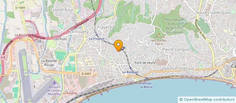 localisation de l'entreprise CHAGNON ET SANGUINI à CANNES