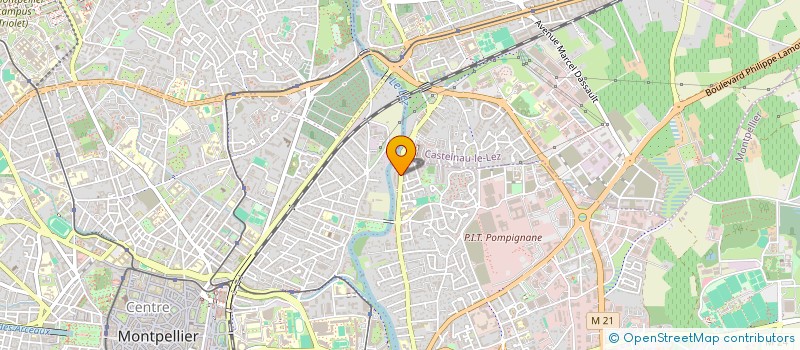 localisation de l'entreprise CHAGO à MONTPELLIER