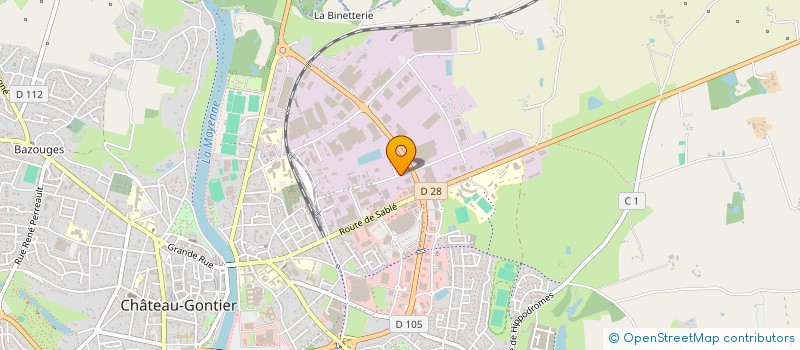 localisation de l'entreprise CHAGO-ETUDES  CHATEAU-GONTIER-SUR-MAYENNE