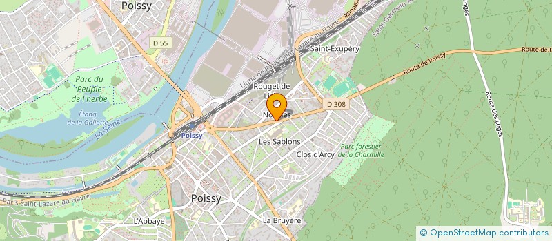 localisation de l'entreprise CHAGO PG  POISSY