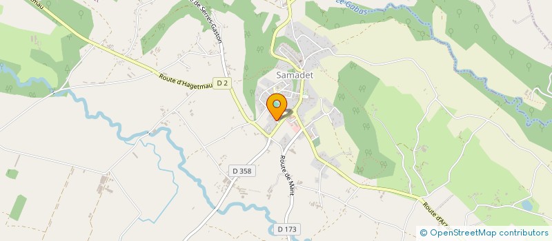 localisation de l'entreprise CHAGOULUS  SAMADET