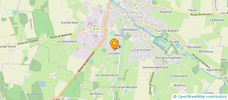 localisation de l'entreprise CHAGOUTTES  CHATILLON-SUR-CHALARONNE