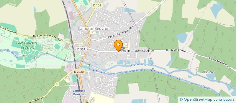 localisation de l'entreprise CHAGRIDOU  LAMOTTE-BEUVRON