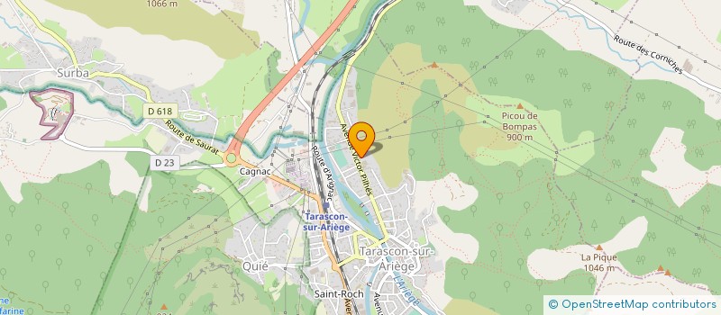 localisation de l'entreprise CHAGUE JOSEPH SARL à TARASCON-SUR-ARIEGE