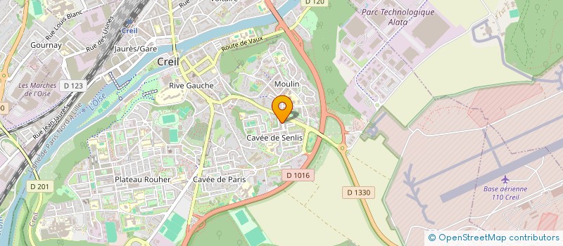 localisation de l'entreprise CHAHADA à CREIL