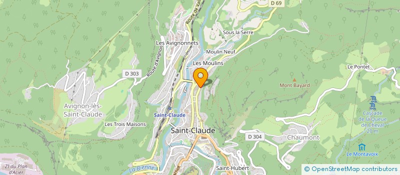 localisation de l'entreprise CHAHIMMO  SAINT-CLAUDE