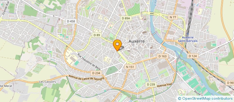 localisation de l'entreprise CHAHIN GARCHERY à AUXERRE
