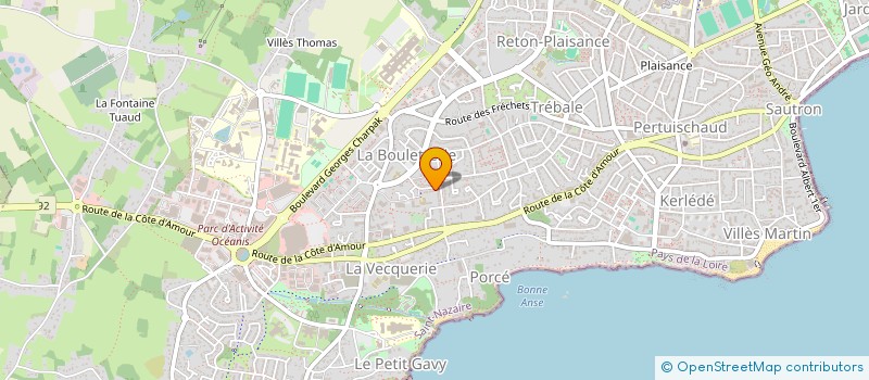 localisation de l'entreprise CHAHISSEM INVEST  SAINT-NAZAIRE