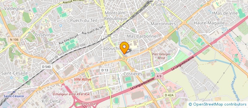 localisation de l'entreprise CHAHLAL TRANSPORTS à NIMES