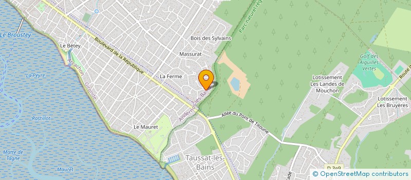 localisation de l'entreprise CHAHUT  ANDERNOS-LES-BAINS