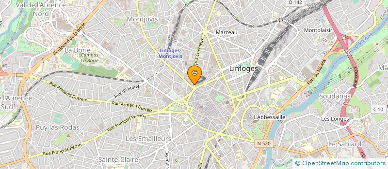 localisation de l'entreprise CHAI DIVIN à LIMOGES
