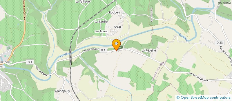 localisation de l'entreprise CHAI  GRANGE A MAS DE VIGNES  CAHUZAC-SUR-VERE