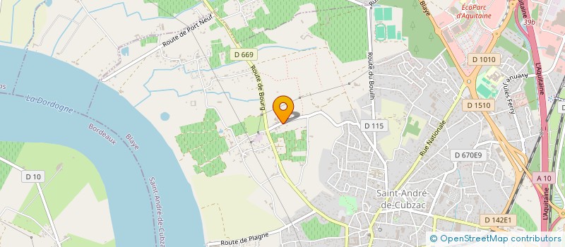 localisation de l'entreprise CHAI PARALLELE  SAINT-ANDRE-DE-CUBZAC