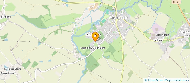 localisation de l'entreprise CHAIGNEAU C IMMOBILIER  SAINTE-CECILE