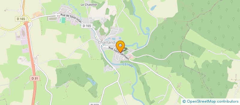 localisation de l'entreprise CHAILLAND AUTOMOBILES à CHAILLAND