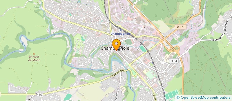 localisation de l'entreprise CHAILLET FLEURS  CHAMPAGNOLE