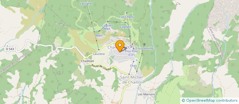 localisation de l'entreprise CHAILLOL IMMO à SAINT-MICHEL-DE-CHAILLOL