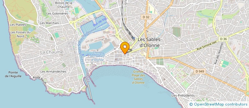 localisation de l'entreprise CHAILLOT ABIL à LES SABLES D'OLONNE