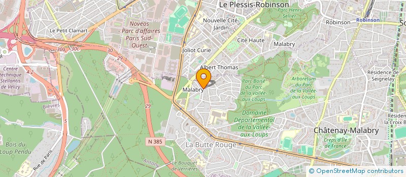 localisation de l'entreprise CHAILLOT INVEST à CHATENAY-MALABRY