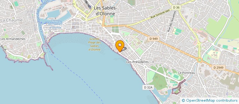 localisation de l'entreprise CHAILLOT-RIFFAUD à LES SABLES D'OLONNE
