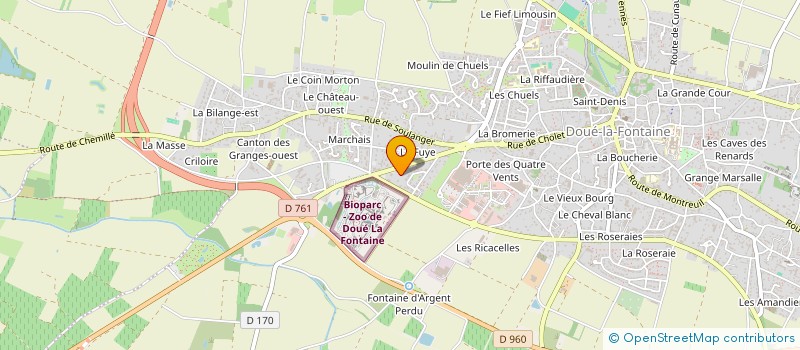 localisation de l'entreprise CHAILLOU/FLEURINET  DOUE-EN-ANJOU